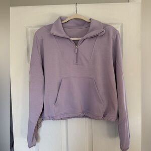 Lululemon Athletica Purple Quarter-Zip Sweatshirt